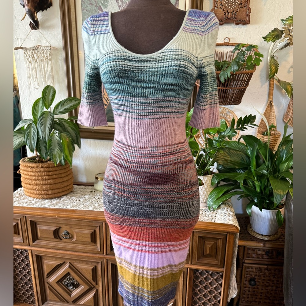 Fun Anthropologie Midi Knit Sweater Dress